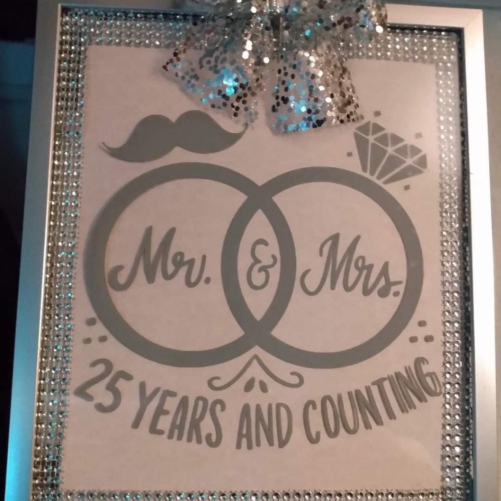 8x10 wedding 25th anniversary picture